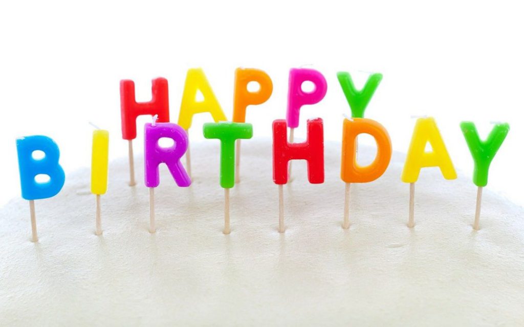 Happy Birthday candles