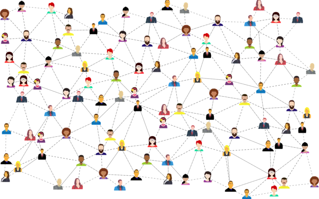 People icons all linked up