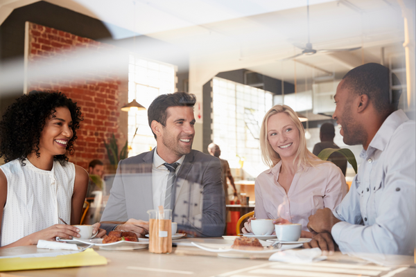 Business meeting in coffee shop