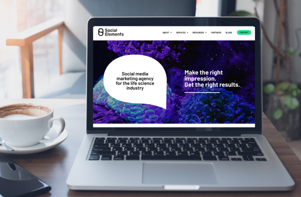 Social Medicine Marketing Agency Website on a laptop